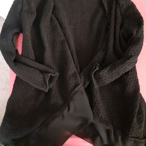 Black cardigan